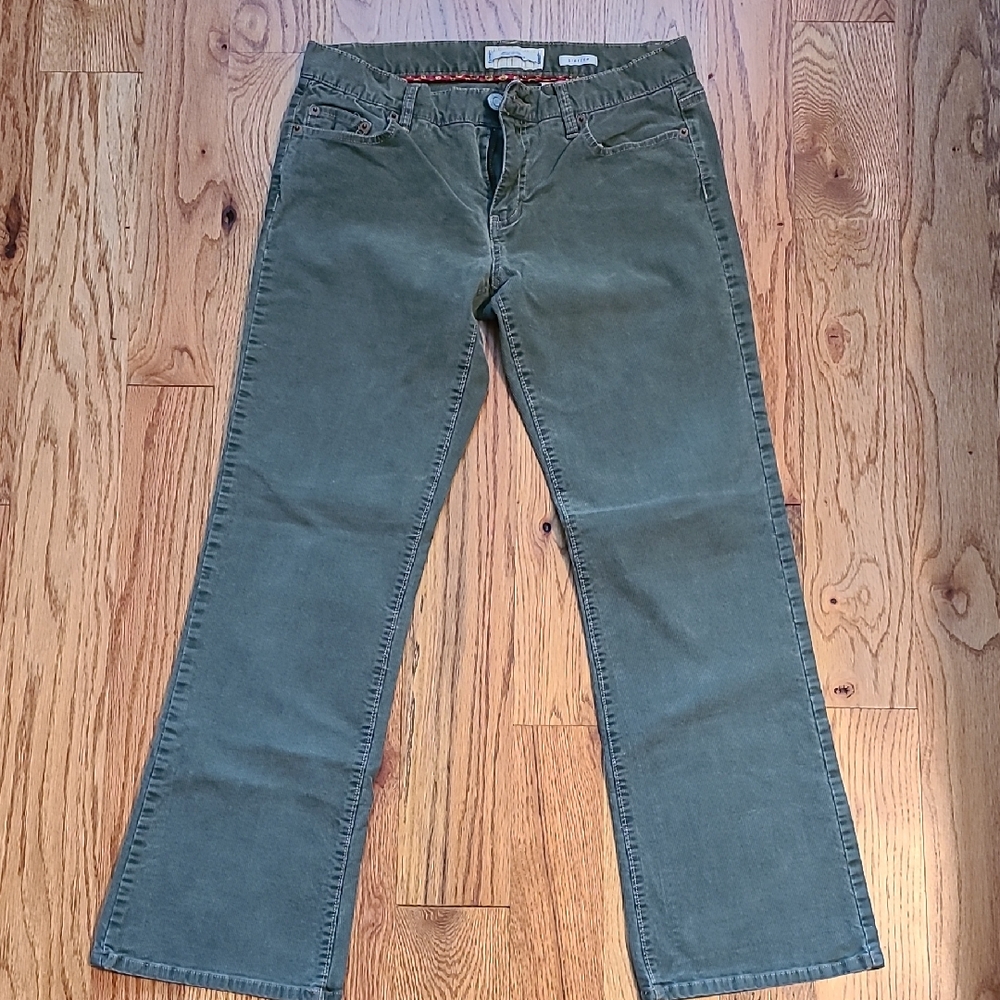 Old Navy Women's Corduroy Green Boot Cut Jeans